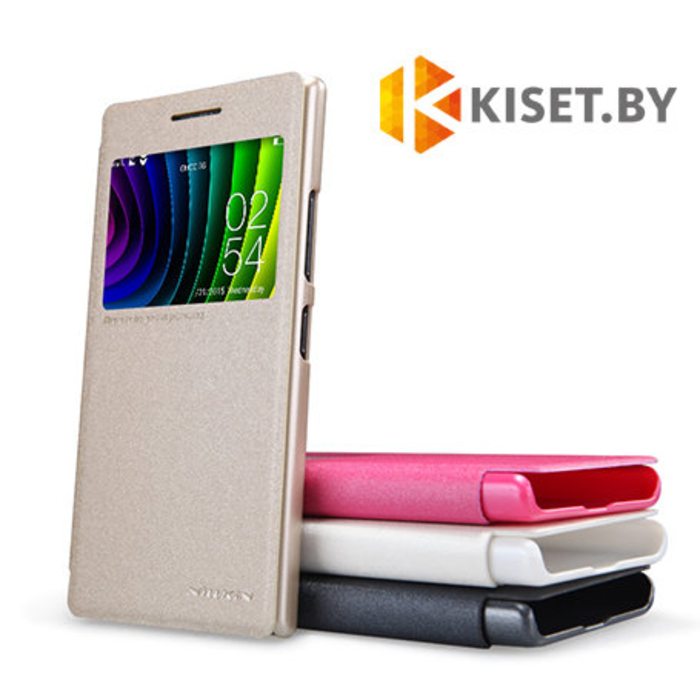 Чехол Nillkin Sparkle для Lenovo P70, золотой