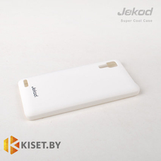 Пластиковый бампер Jekod и защитная пленка для Lenovo P780, белый