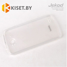 Силиконовый чехол Jekod с защитной пленкой для Lenovo S920, белый