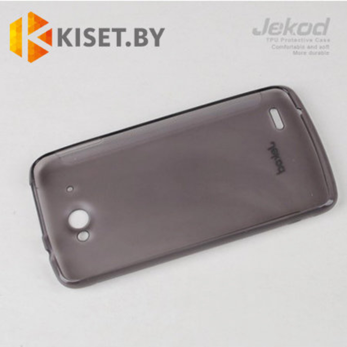 Силиконовый чехол Jekod с защитной пленкой для Lenovo S920, черный