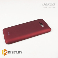 Пластиковый бампер Jekod и защитная пленка для Lenovo S930, красный