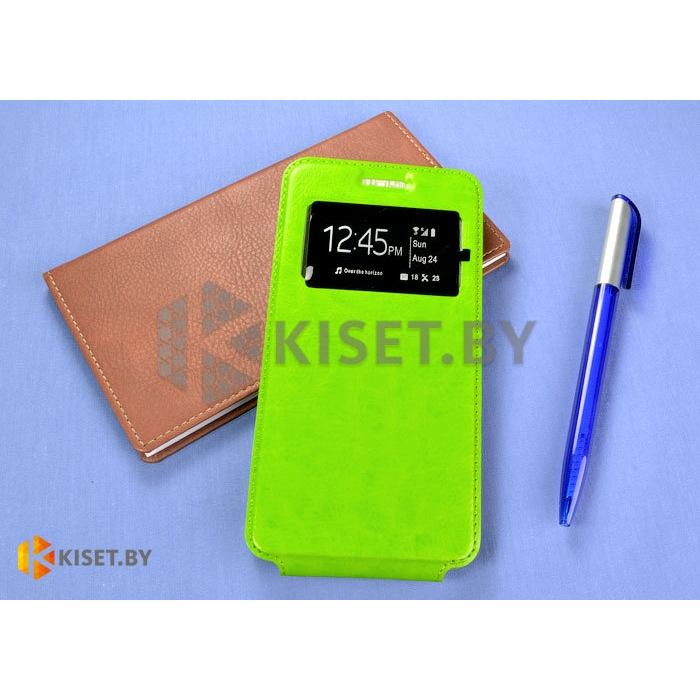 Чехол-книжка Experts SLIM Flip case vol.2 для Lenovo Sisley S90, зеленый