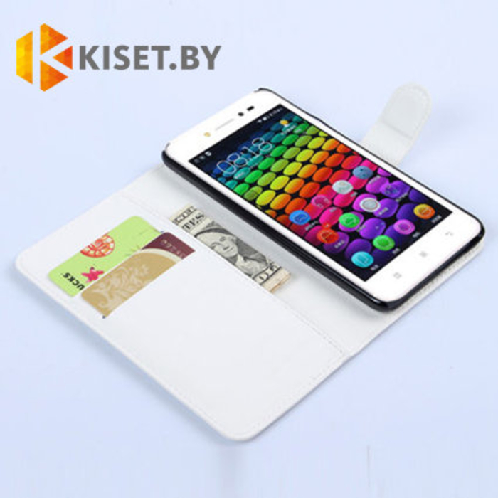 Чехол-книжка Flip Case для Lenovo Sisley S90, белый