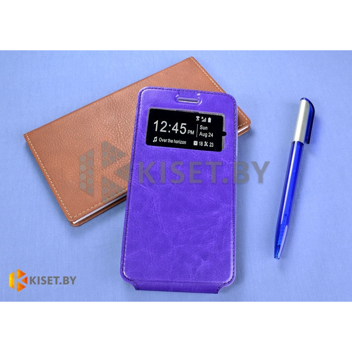 Чехол-книжка Experts SLIM Flip case vol.2 для Lenovo Sisley S90, фиолетовый