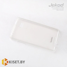 Силиконовый чехол Jekod с защитной пленкой для Lenovo Vibe Z K910, белый