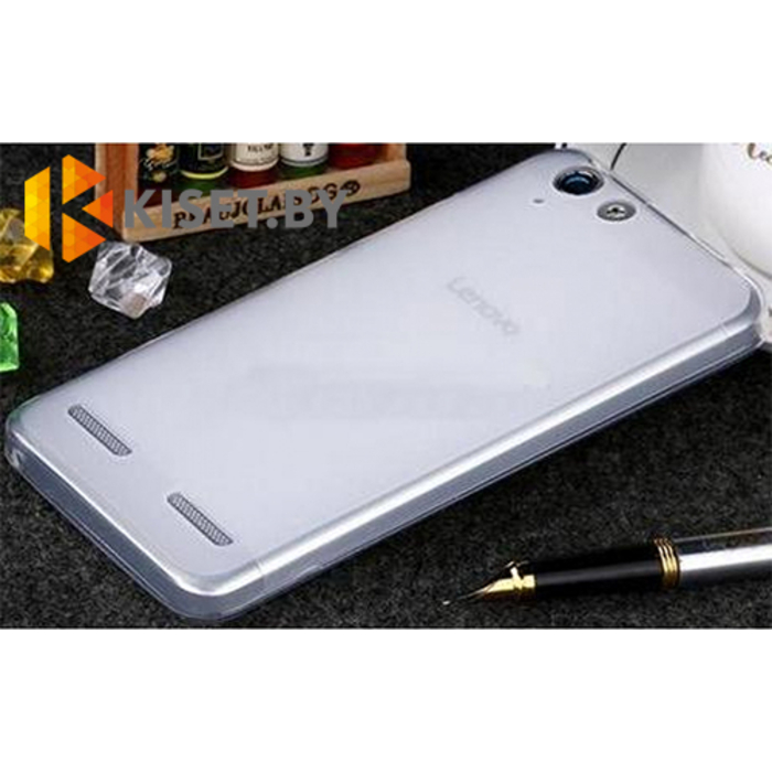 Силиконовый чехол матовый для Lenovo Vibe K5 Plus (A6020), прозрачный