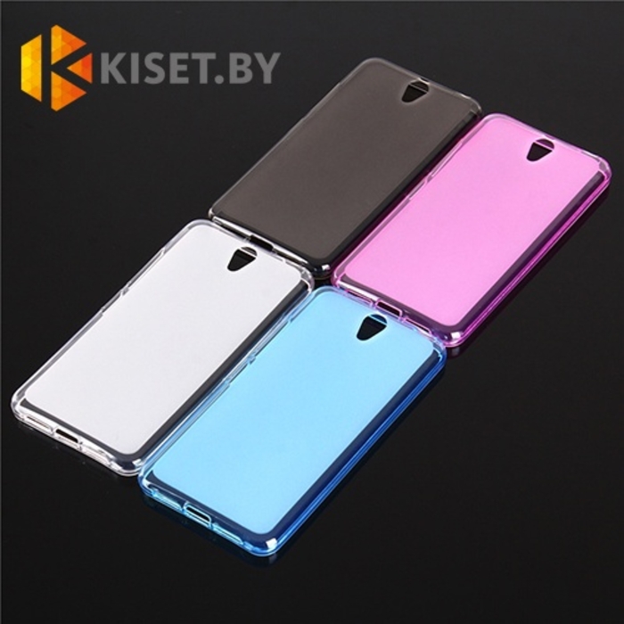 Силиконовый чехол матовый для Lenovo Vibe S1 Lite, серый