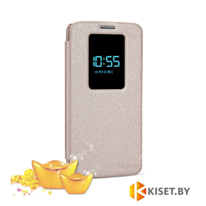 Чехол Nillkin Sparkle для LG G2, золотой