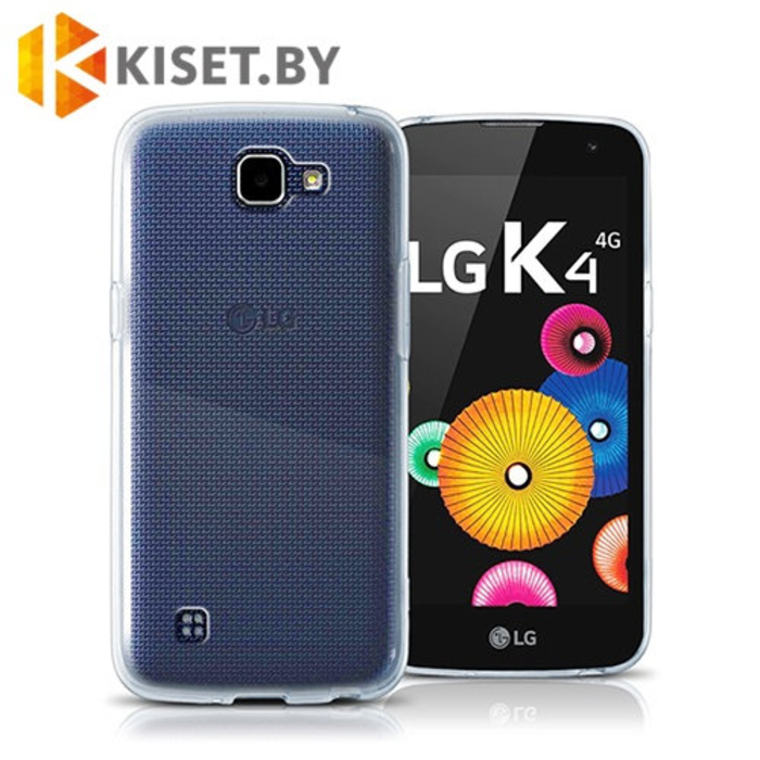 Силиконовый чехол Ultra Thin TPU для LG K4 (K130), прозрачный