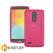 Силиконовый чехол для LG L Bello (D335), коралловый с волной