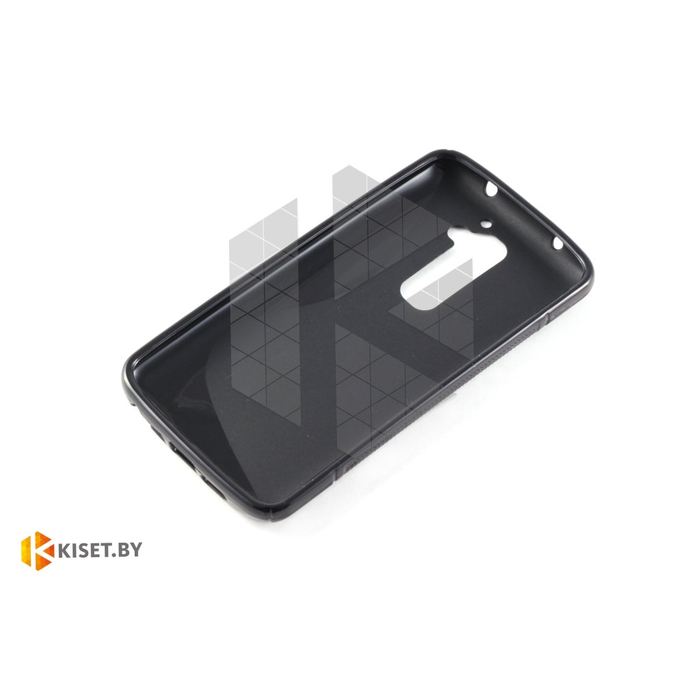 Силиконовый чехол матовый для LG Leon (H324), черный