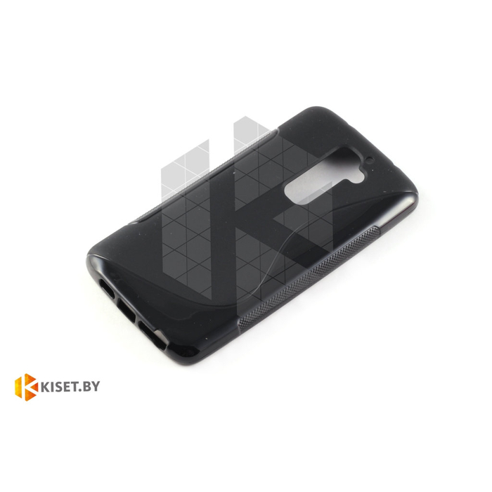 Силиконовый чехол матовый для LG Leon (H324), черный