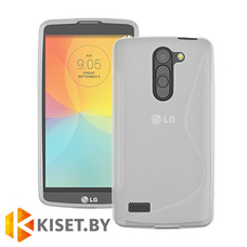 Силиконовый чехол для LG Leon (H324), прозрачный с волной