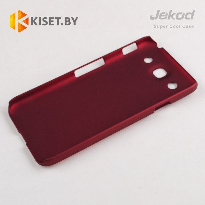 Пластиковый бампер Jekod и защитная пленка для LG Optimus G Pro, красный