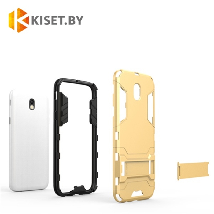 Гибридный бампер Hard Cover для Meizu Pro 6, серый