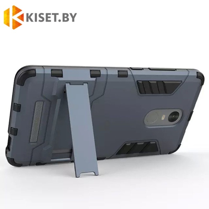 Гибридный бампер Hard Cover для Meizu M5s, серый