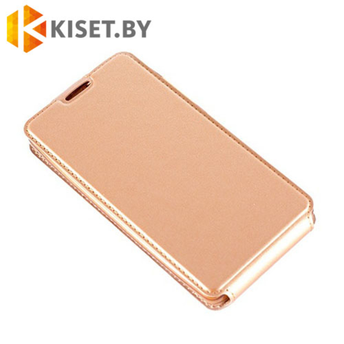 Чехол-книжка Experts SLIM Flip case для Microsoft Lumia 550, золотой