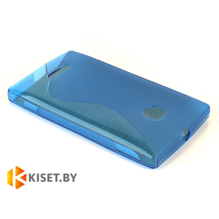 Силиконовый чехол для Microsoft Lumia 435/532, синий