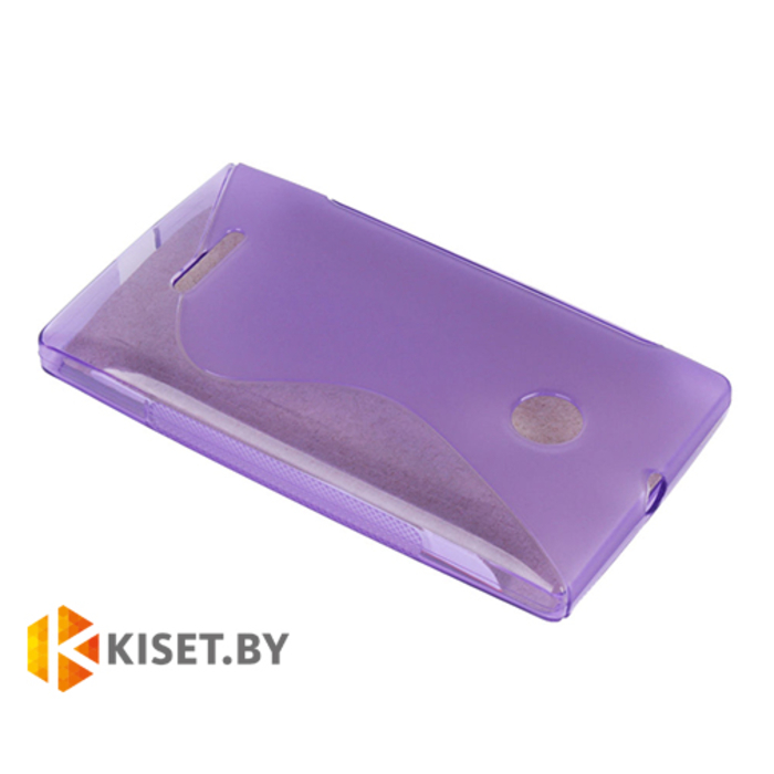 Силиконовый чехол для Microsoft Lumia 435/532, фиолетовый