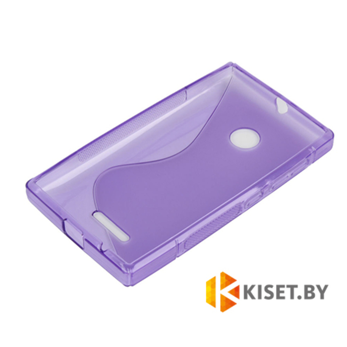 Силиконовый чехол для Microsoft Lumia 435/532, фиолетовый