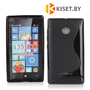 Силиконовый чехол для Microsoft Lumia 435/532, черный
