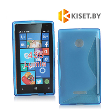 Силиконовый чехол для Microsoft Lumia 435/532, синий