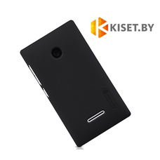 Пластиковый бампер Nillkin и защитная пленка для Microsoft Lumia 435/532, черный