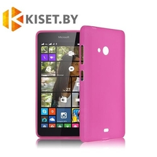 Силиконовый чехол KST MC для Microsoft Lumia 540 розовый матовый