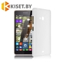 Силиконовый чехол матовый для Microsoft Lumia 540, белый