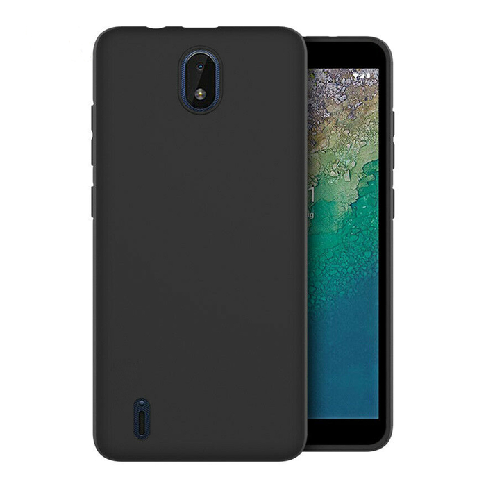 Силиконовый чехол KST MC для Nokia C01 Plus черный матовый