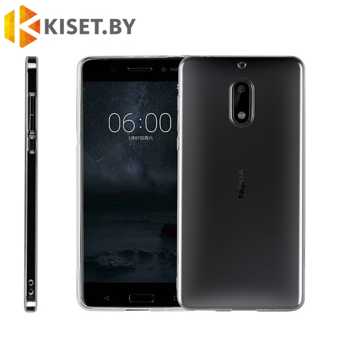 Силиконовый чехол Ultra Thin TPU для Nokia 6, прозрачный