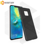 Силиконовый чехол матовый для Huawei Mate 20 Pro черный