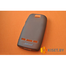 Силиконовый чехол Jekod с защитной пленкой для Nokia 600, черный