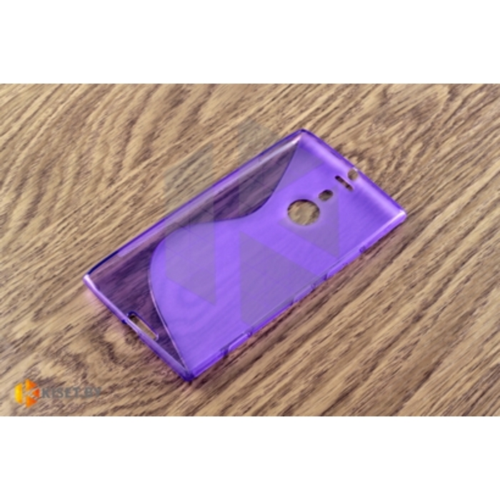 Силиконовый чехол матовый для Nokia Lumia 1520, фиолетовый