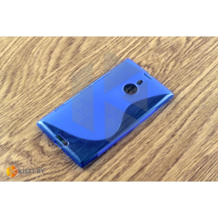 Силиконовый чехол матовый для Nokia Lumia 1520, синий