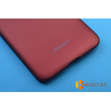 Пластиковый бампер Jekod и защитная пленка для Nokia Lumia 1520, красный