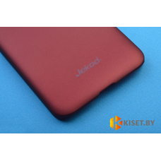 Пластиковый бампер Jekod и защитная пленка для Nokia Lumia 1520, красный