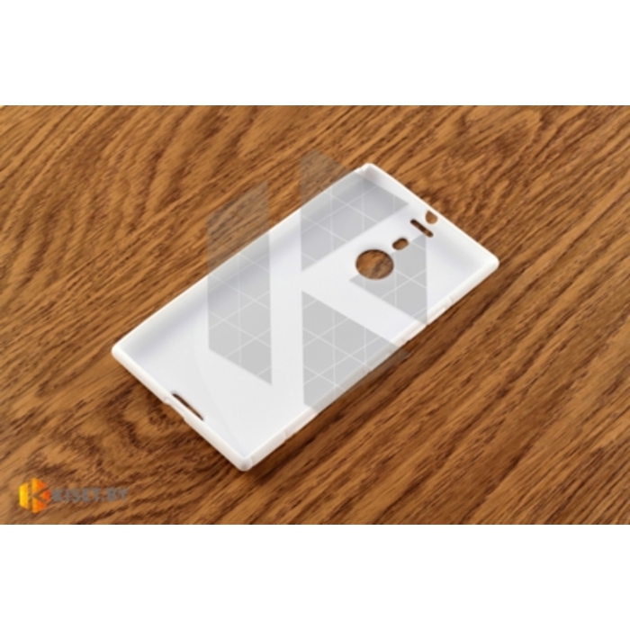 Силиконовый чехол матовый для Nokia Lumia 1520, белый