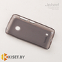 Силиконовый чехол Jekod с защитной пленкой для Nokia Lumia 530, черный