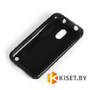Силиконовый чехол для Nokia Lumia 620, черный с волной