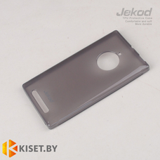 Силиконовый чехол Jekod с защитной пленкой для Nokia Lumia 830, черный