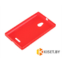Силиконовый чехол для Nokia Lumia XL, красный с волной