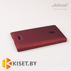 Пластиковый бампер Jekod и защитная пленка для Nokia XL, красный