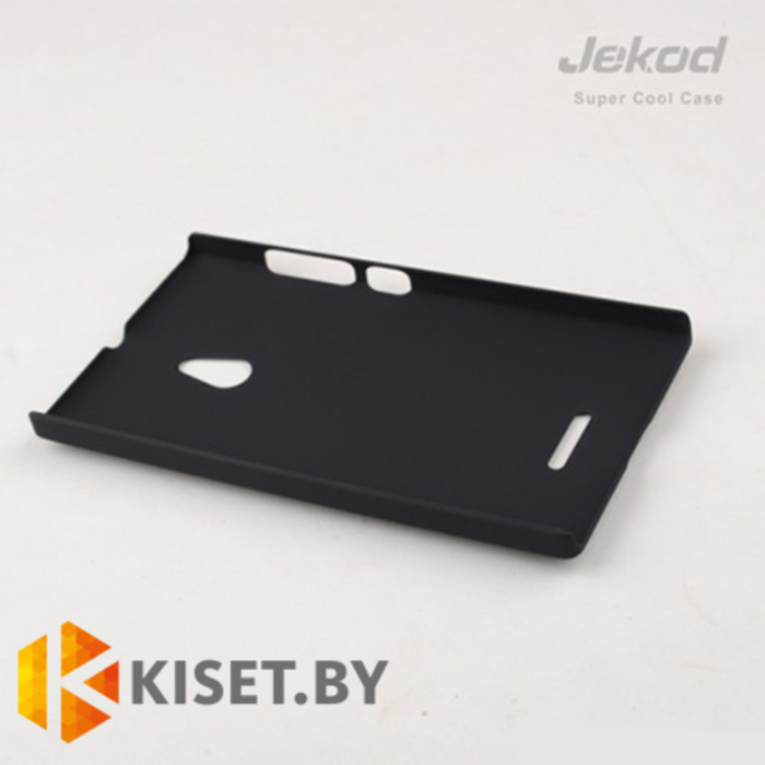 Пластиковый бампер Jekod и защитная пленка для Nokia XL, черный