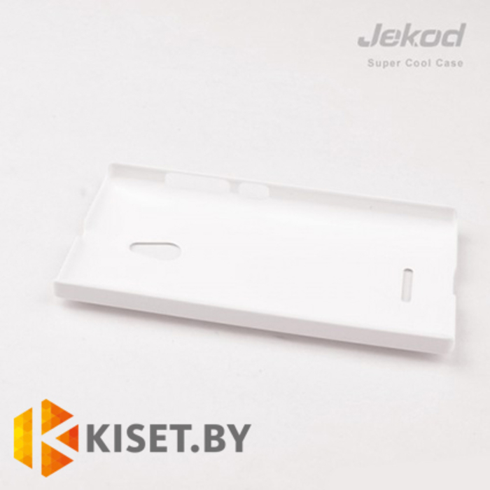 Пластиковый бампер Jekod и защитная пленка для Nokia XL, белый