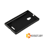 Силиконовый чехол для Nokia Lumia XL, черный с волной