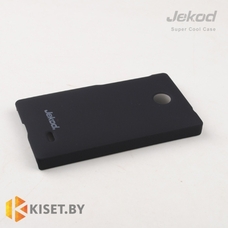 Пластиковый бампер Jekod и защитная пленка для Nokia X, черный