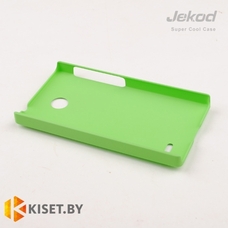 Пластиковый бампер Jekod и защитная пленка для Nokia X, зеленый