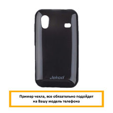 Силиконовый чехол Jekod с защитной пленкой для Nokia X2, черный