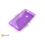 Силиконовый чехол для Nokia X2, фиолетовый с волной